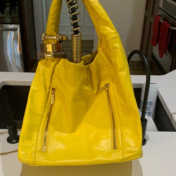 Handbags - Yellow Leather Women's Bag
